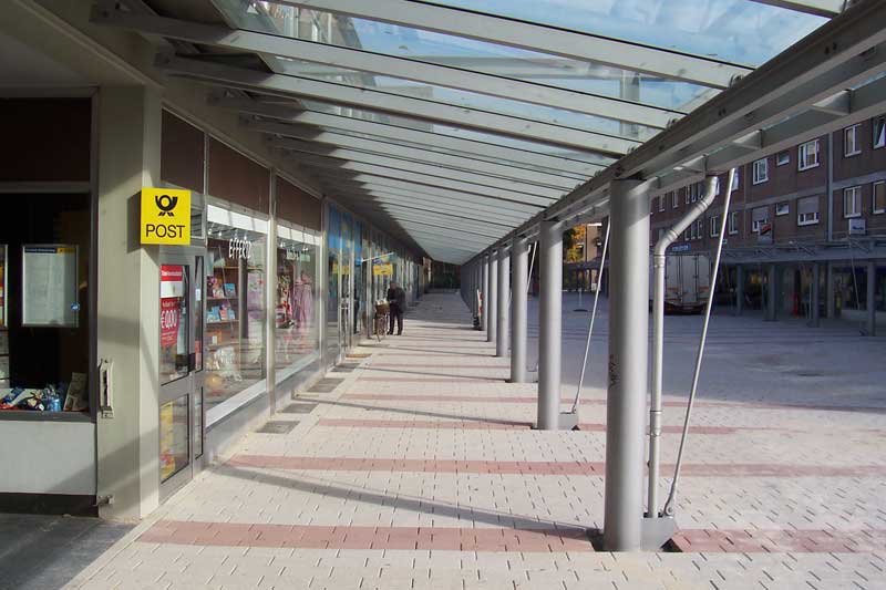 Überdachung Ladenzentrum Neuss-Weckhoven, , Architekturbüro Guido Kammerichs, Düsseldorf